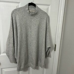 LOFT Gray Speckled Women's Turtleneck Sweater